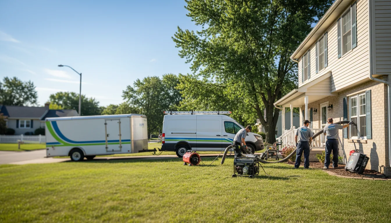 Flooded Basement Restoration And Cleanup With Repair in Genoa, OH near me